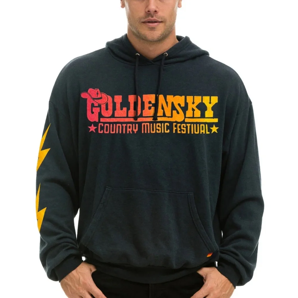 Aviator Nation GoldenSky 2024 Country Music Festival Hoodie NWOT XXL - Picture 2 of 11